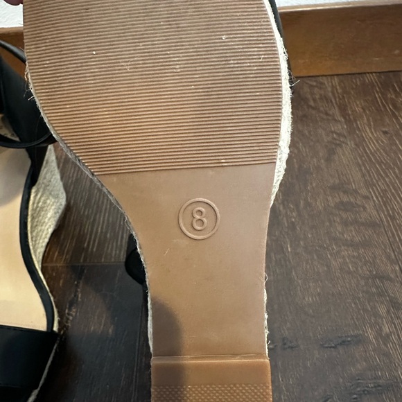 a new day Black Espadrille Ankle-Strap Wedge Sandals - Picture 6 of 6